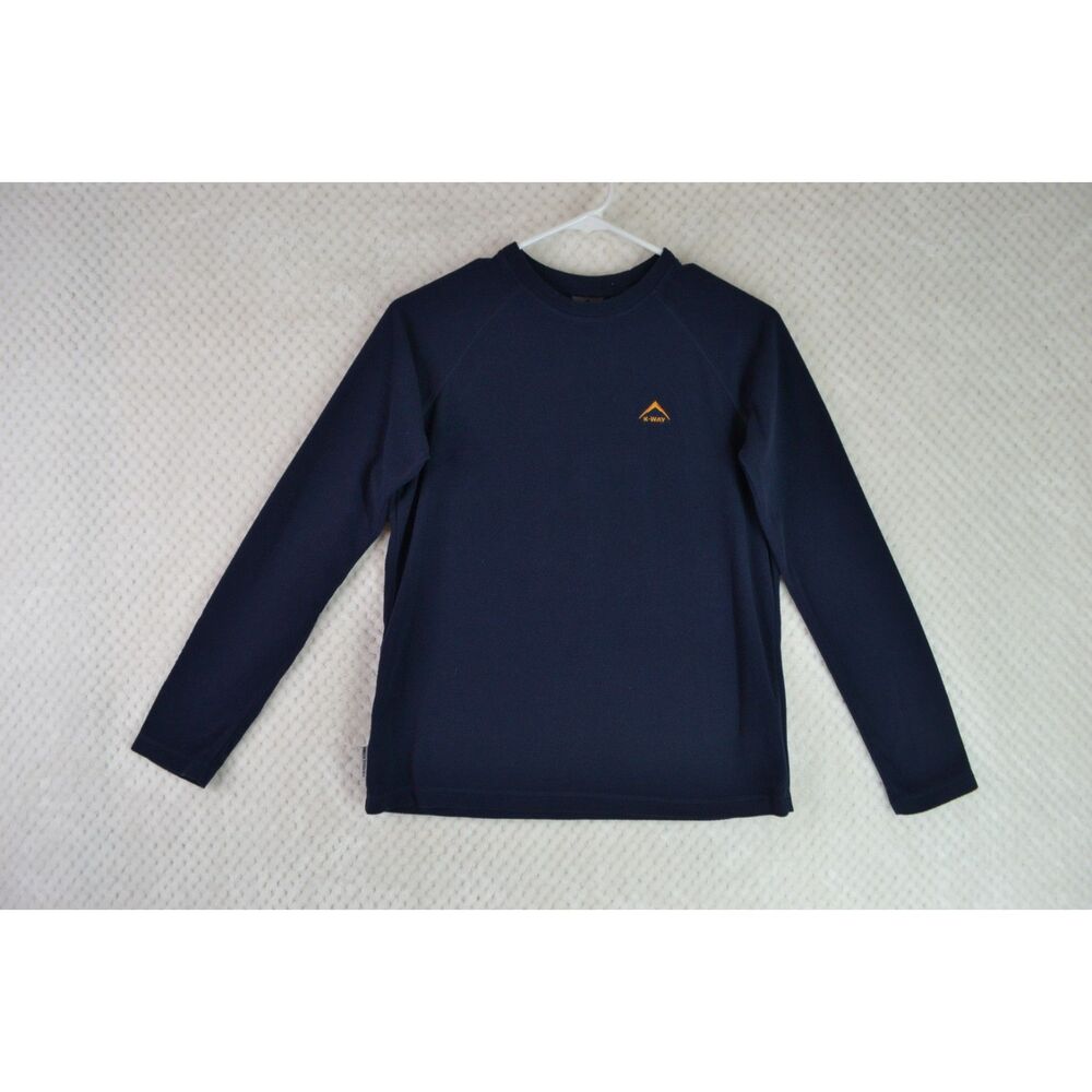 K-Way Technical Design Youth 13-14 Blue Fleece Sweatshirt